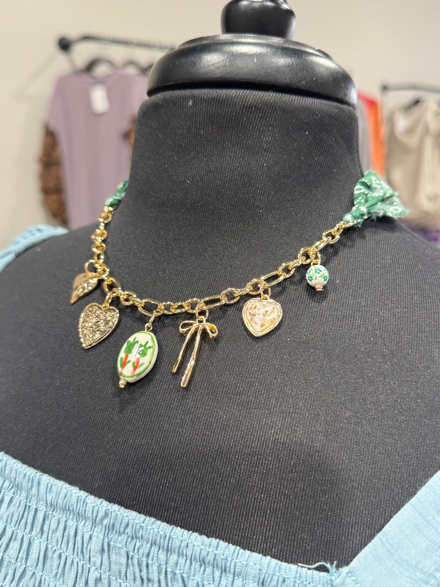 Scarf Charm Necklace