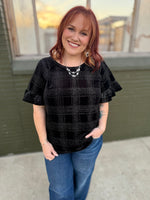 Morgan Black Sparkly Top