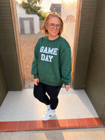 Game Day Chenille Sweatshirt in Green