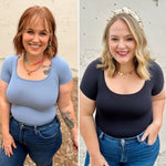 Candice Scoop Neck Short Sleeve Top (Multiple Colors)