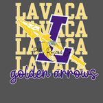 School Spirit Stacked on Comfort Colors (Customizable)