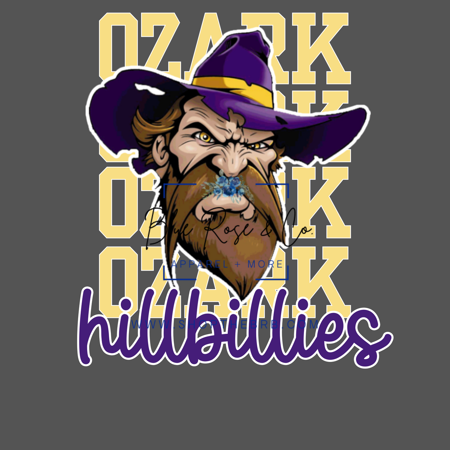 School Spirit Stacked on Comfort Colors (Customizable)