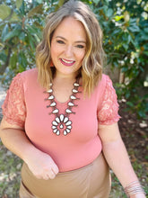 Load image into Gallery viewer, Rachelle Rust Bodysuit with Sleeve Detail