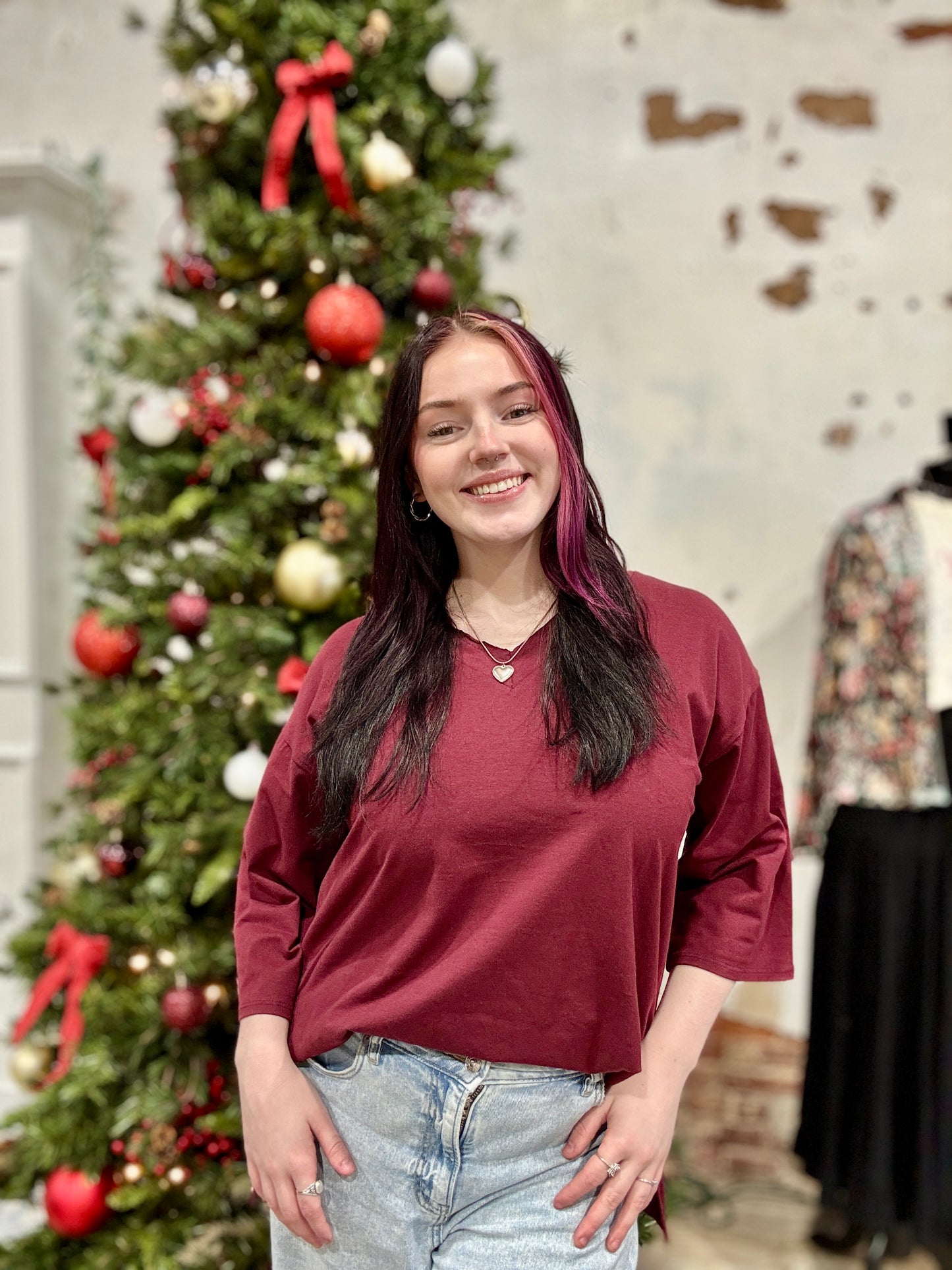 **DOORBUSTER** Patricia Maroon Top