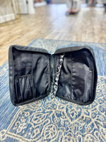 Black Floral Leather Bible Cover