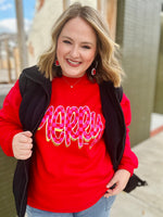 Checkered Merry Sweatshirt