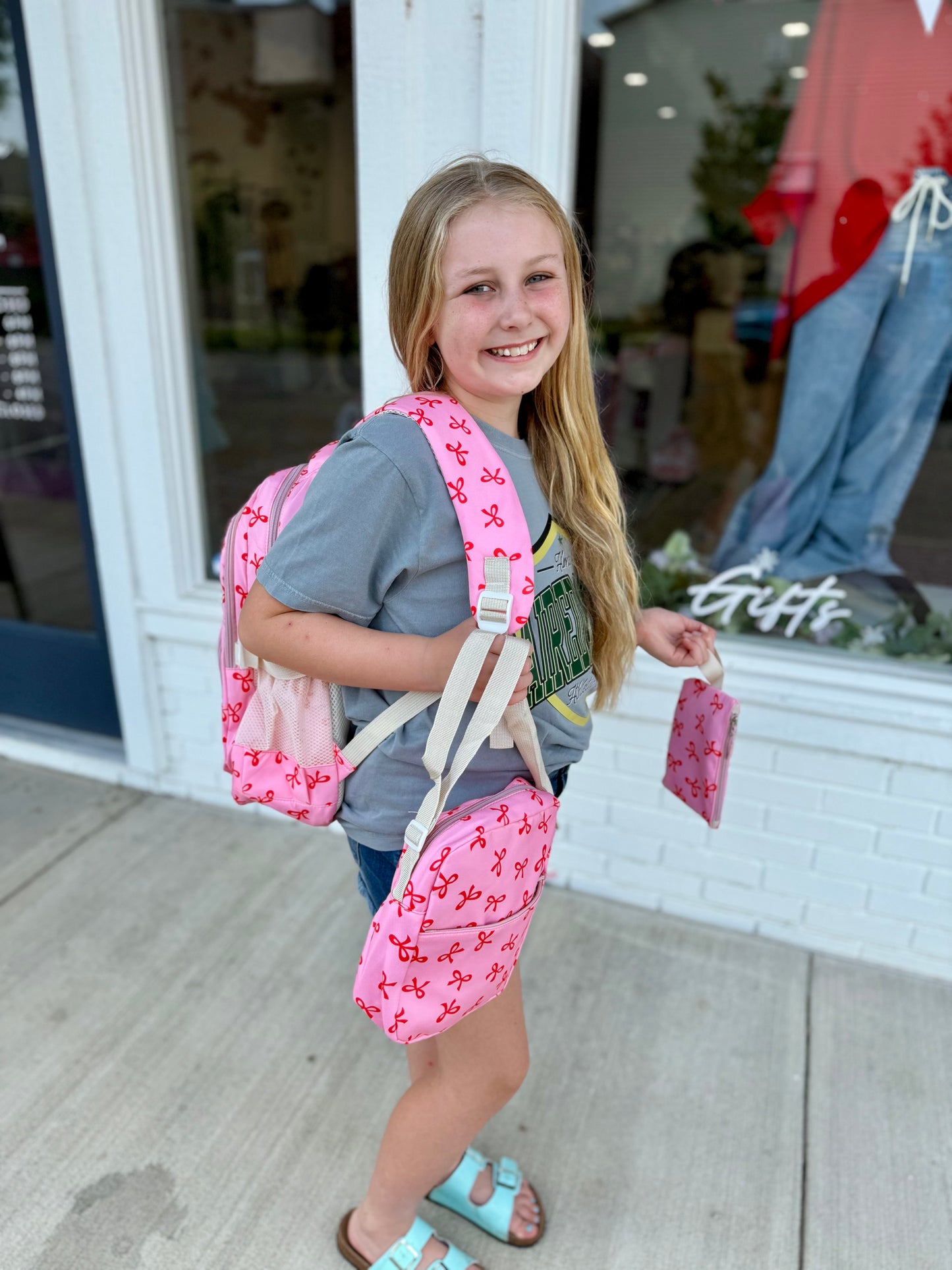 Bow Full Size Backpack Set (multiple colors-3 bags!)