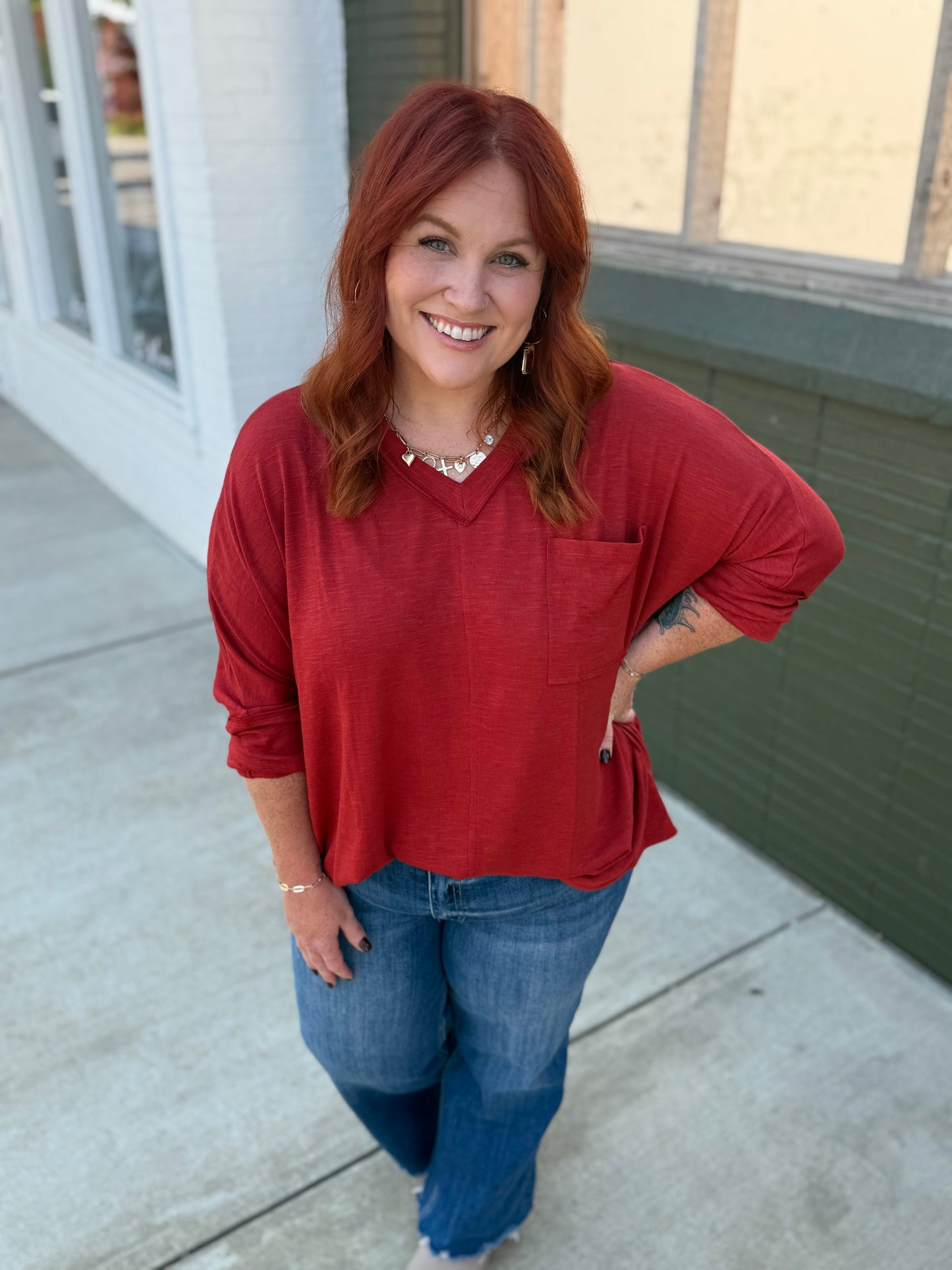 Soft Relaxed Draped Top