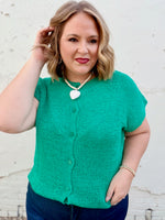 Joana Knit Top in Green
