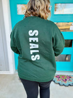 Customizable Faux Glitter School Spirit Sweatshirt (Any school and name!)