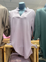 Ribbed Quarter Sleeve Top (Multiple Colors)