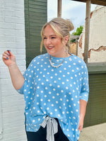Ken Ribbed Polka Dot Top