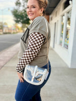 White Studded Clear Stadium Bag