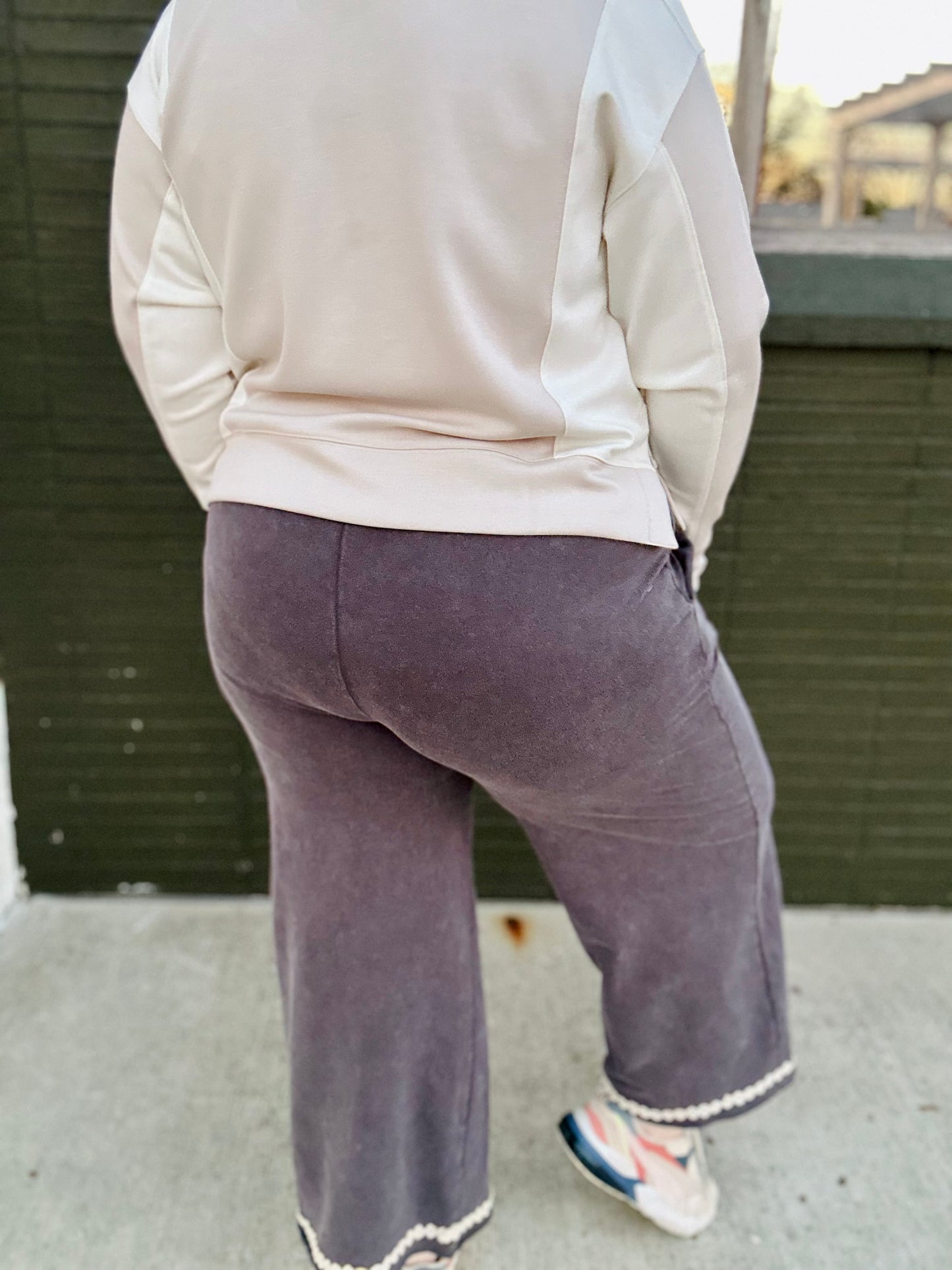 Penny Peace Sign Wide Leg Pants