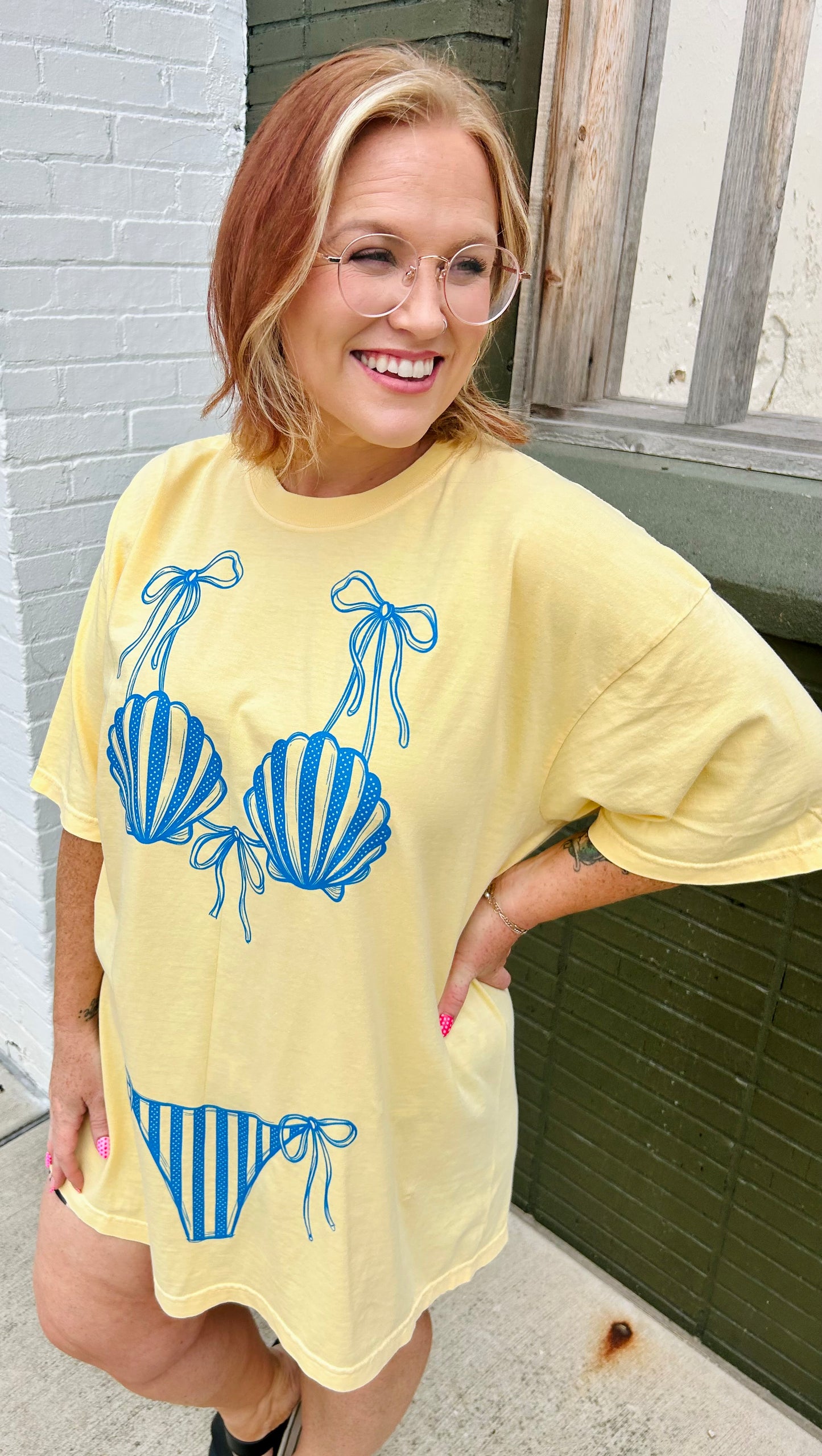 Bikini Ready Graphic Tee (Shells)