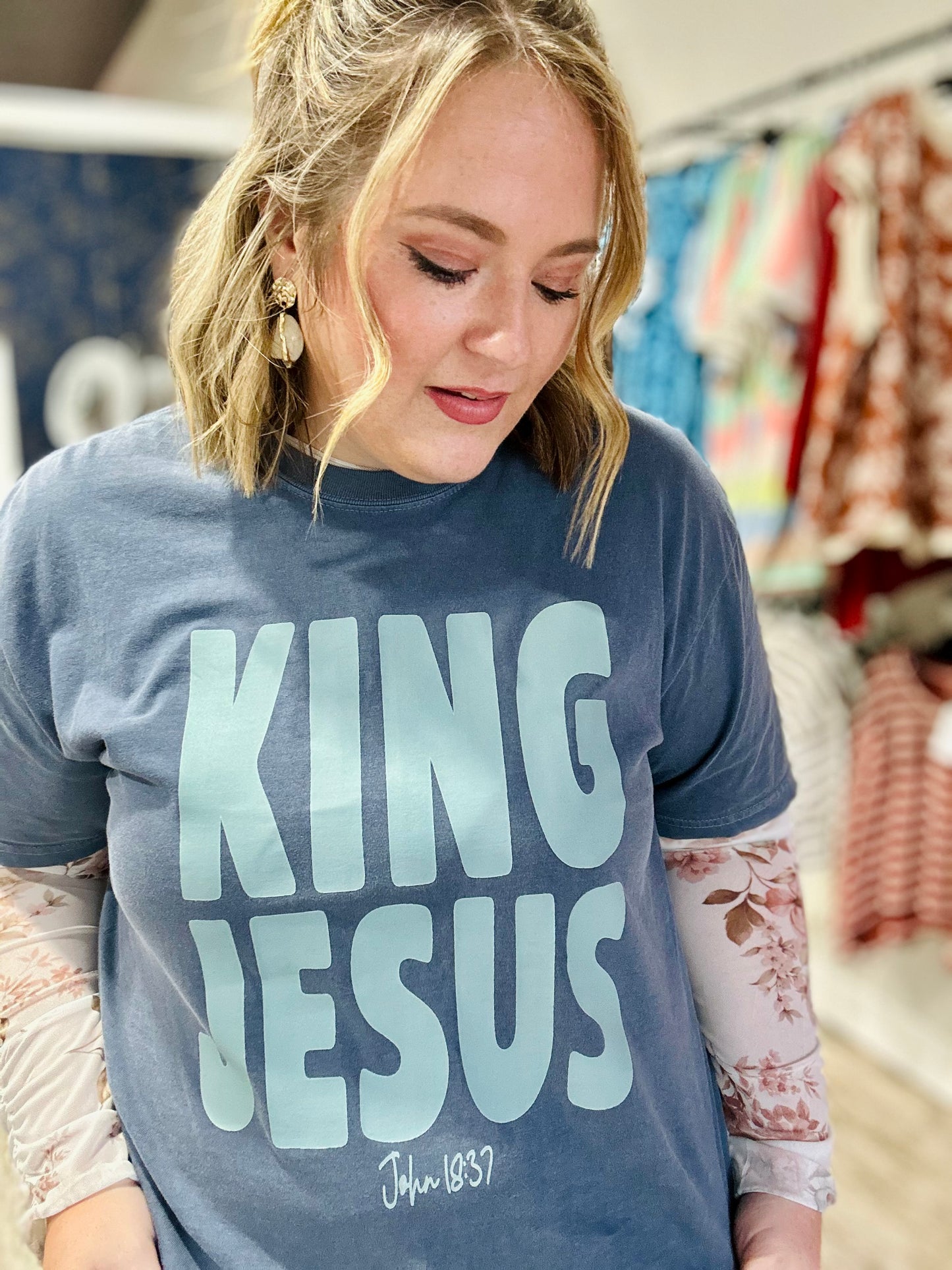 King Jesus Tee On Comfort Colors