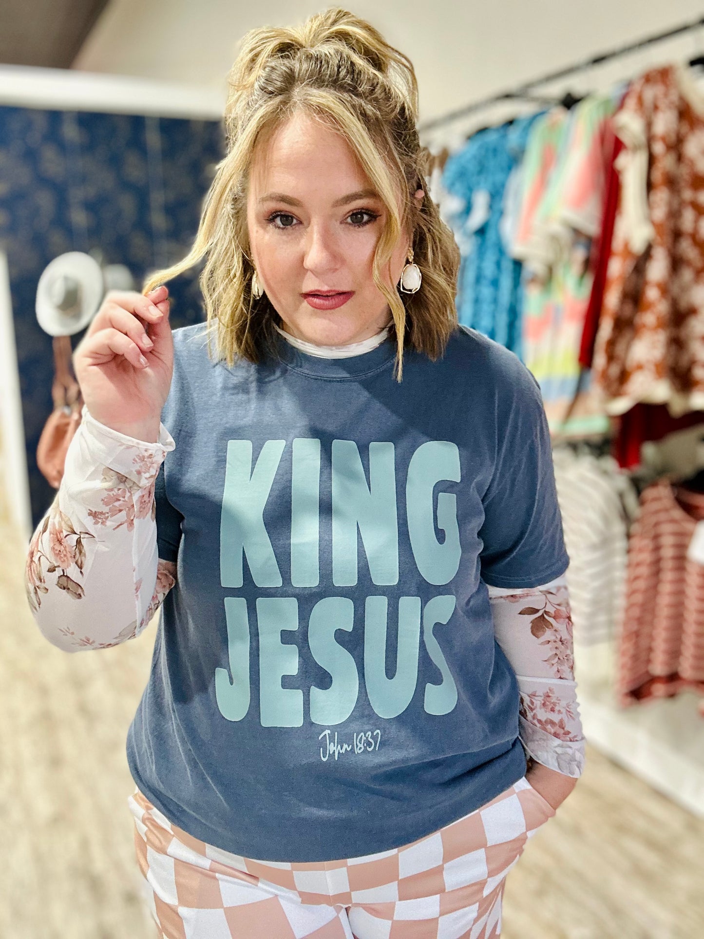 King Jesus Tee On Comfort Colors