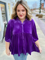 **DOORBUSTER** Stacy Velvet Button Down