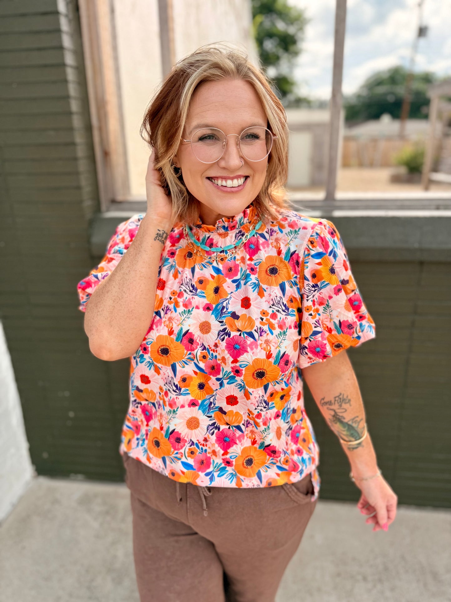 Mina Floral Top