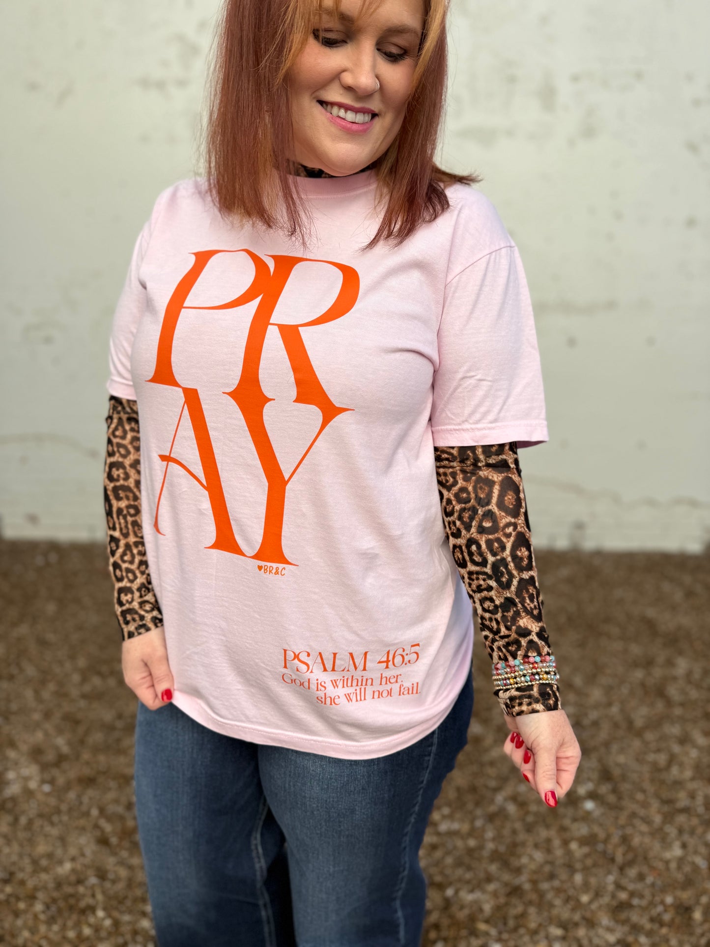 Pray Psalm 46:5 Tee on Comfort Colors