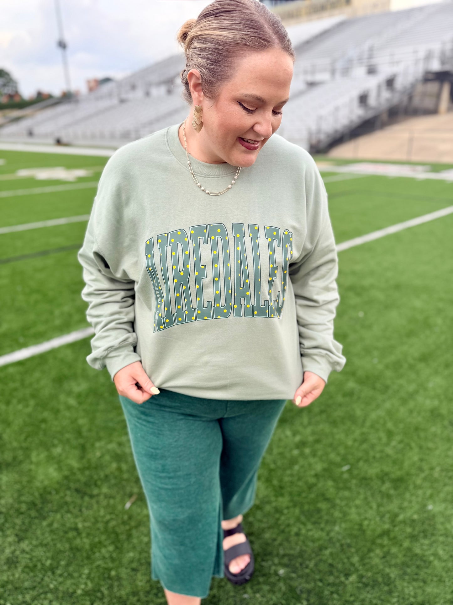Varsity Polka Dot School Spirit Sweatshirt (Any Style)