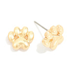 Paw Stud Earrings (Multiple Colors)