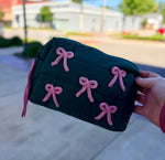 Quilted Puffer Make Up Bag