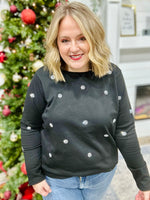 **DOORBUSTER** Michelle Black Knit Top