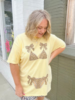 Bikini Ready Graphic Tee (Leopard-Customizable)
