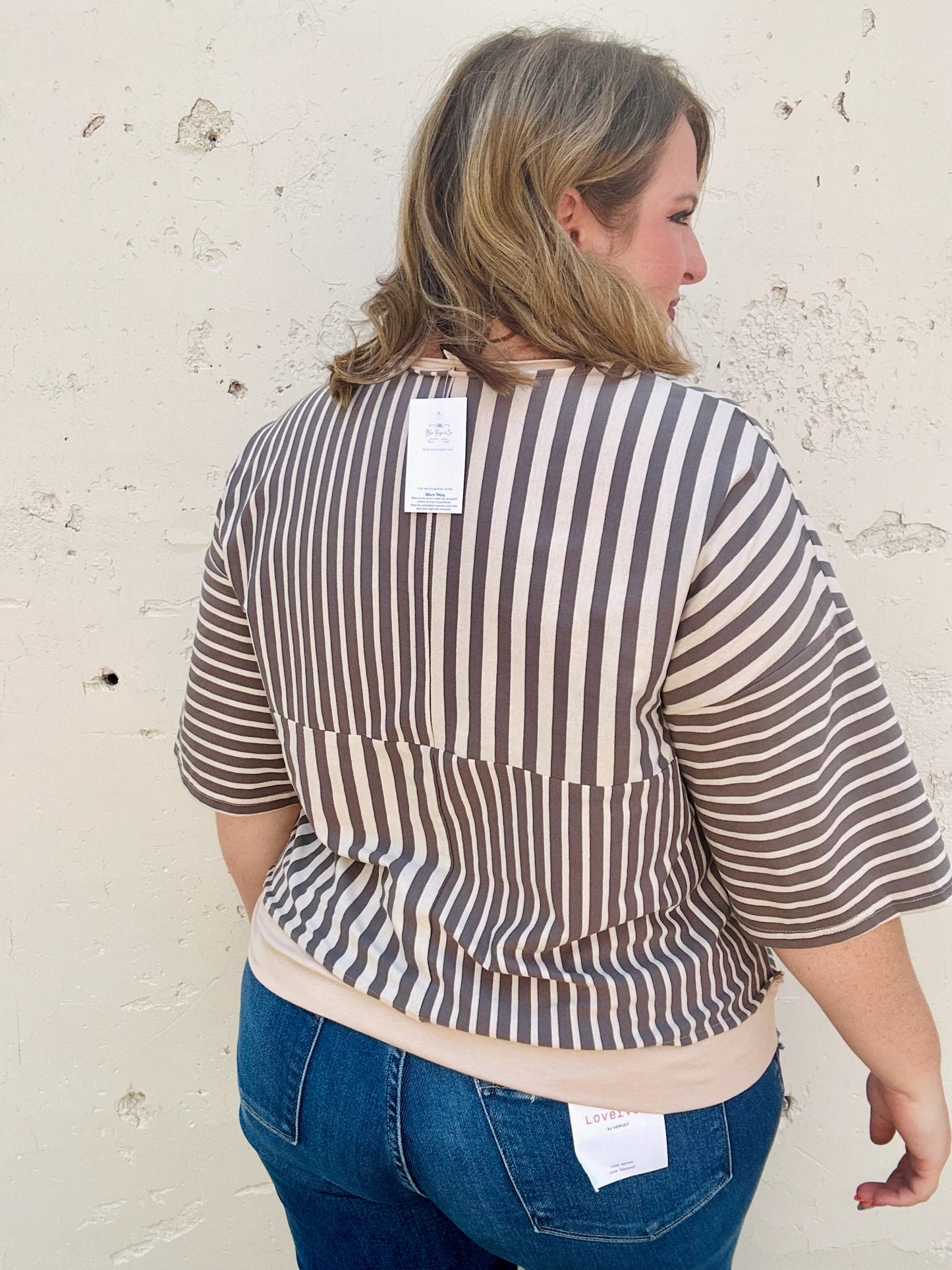 Smokey Grey Boxy Knit Top
