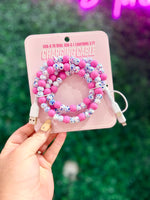 Bubble Gum Conffetti Beaded Universal Charger