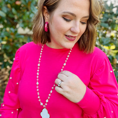 Glitter Pendant Necklace