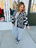 Cortney Checkered Cardigan