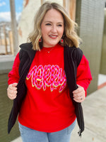 Checkered Merry Sweatshirt