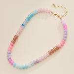 Pastel Candy Stone Beaded Necklace