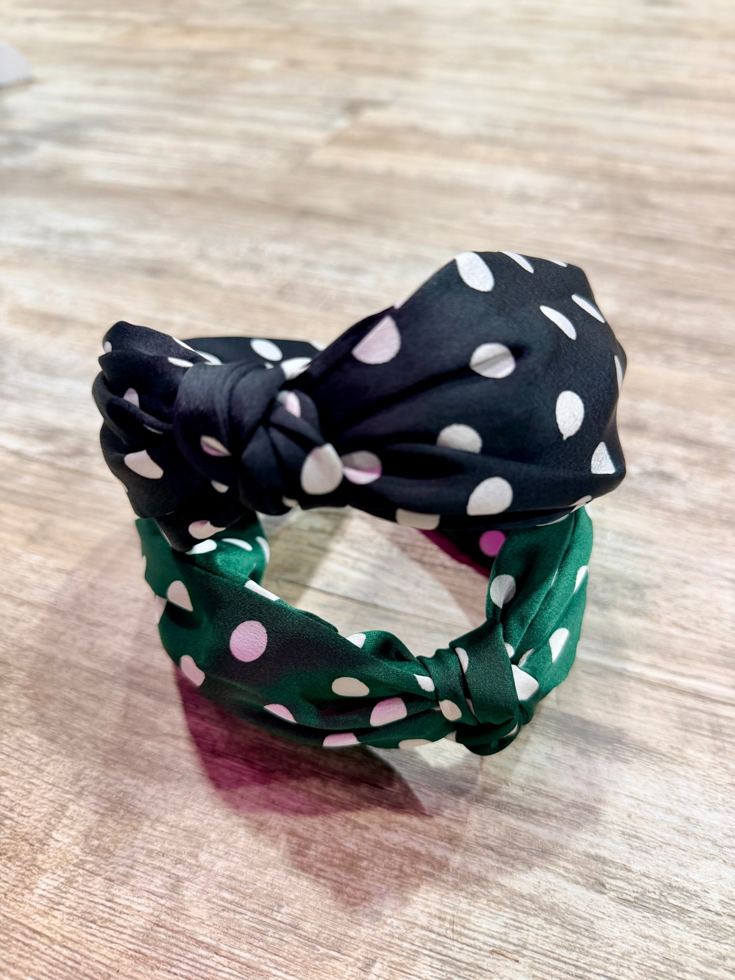 Black Polka Dot Headband