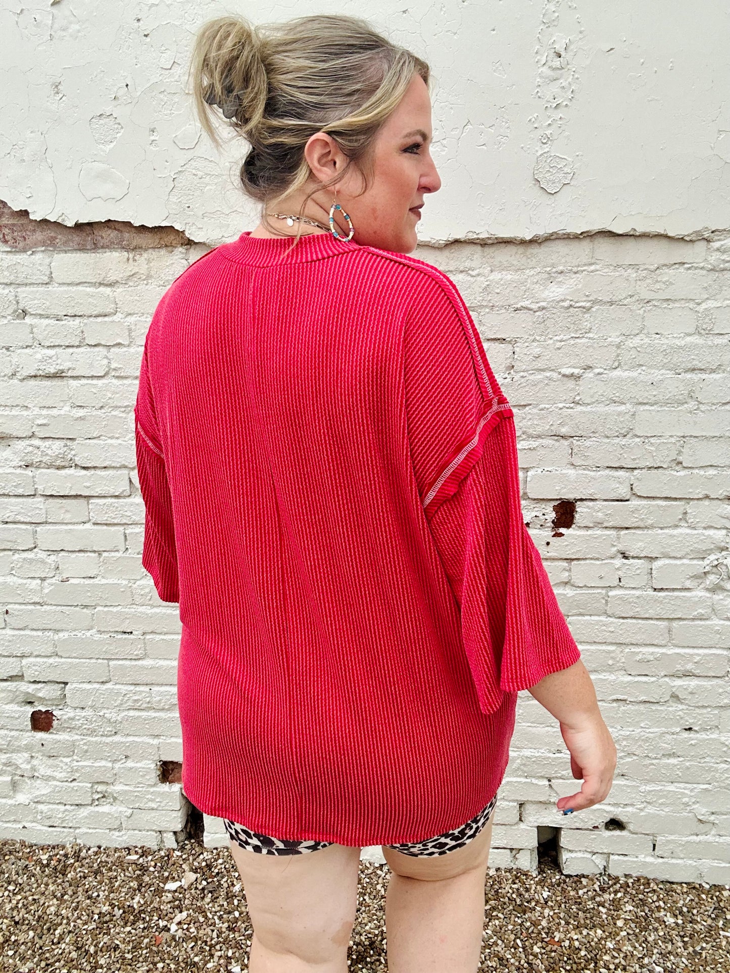 Kayla Oversized Ribbed Top