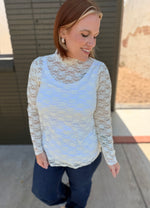 Amber Ivory Lace Top