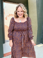 Abra Animal Print Maxi Dress
