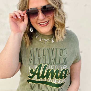 School Spirit Layered Script Tee (Customizable)