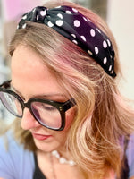 Black Polka Dot Headband