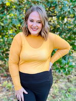 Laiklyn Mesh Top in Mustard