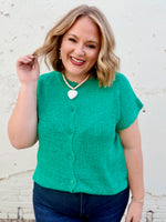 Joana Knit Top in Green