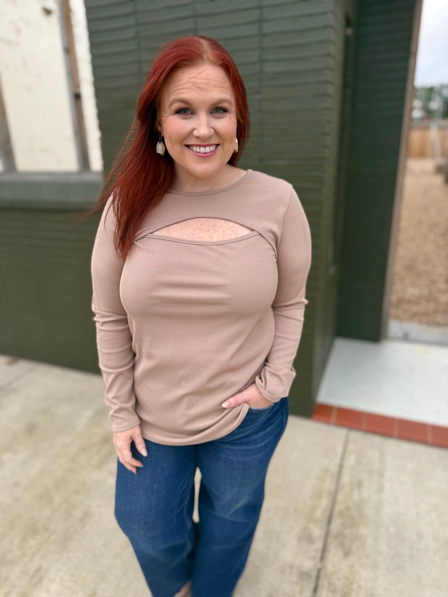 **DOORBUSTER** Riley Keyhole Top