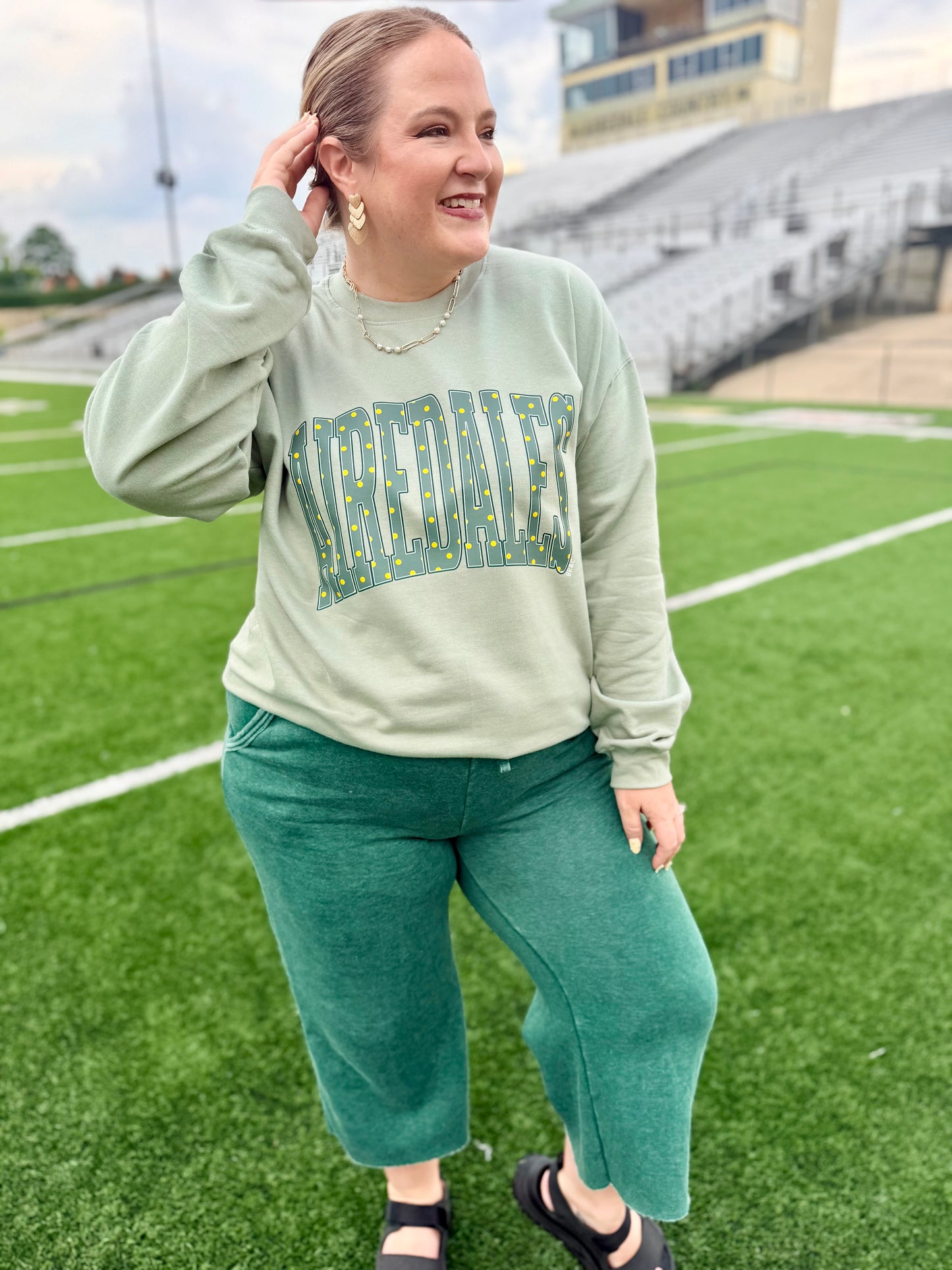 Varsity Polka Dot School Spirit Sweatshirt (Any Style)