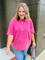 Kara Acid Washed Oversized Boyfriend Tee (Multiple Colors)