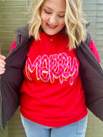 Checkered Merry Sweatshirt