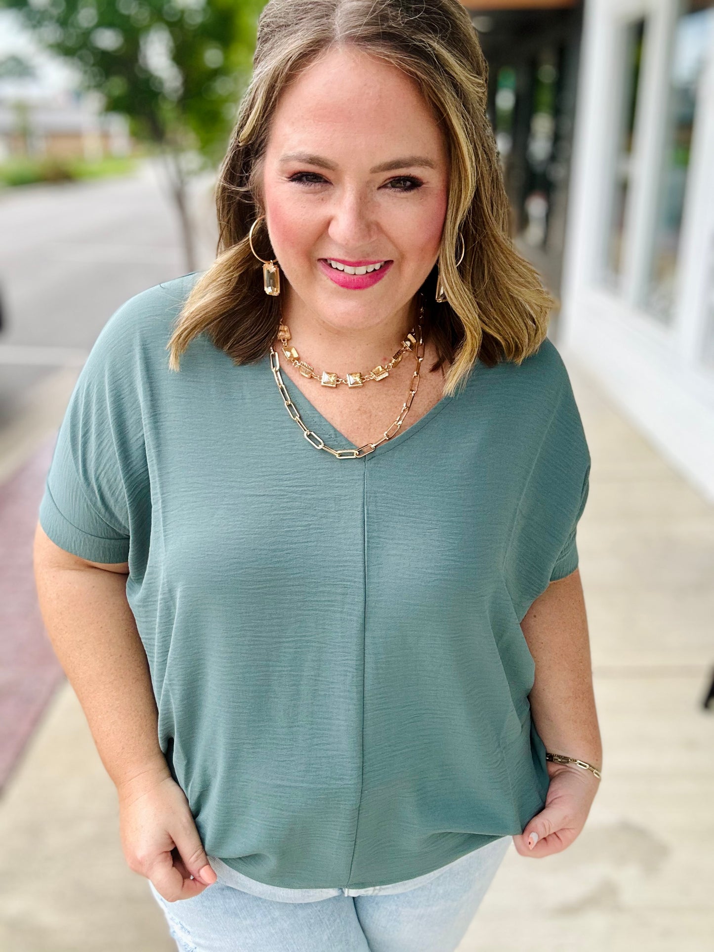 Regina Woven Top (Multiple Colors)