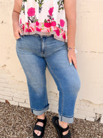 Vervet Mid Rise Slim Wide Jeans