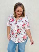 Dolly Button Up Floral Top